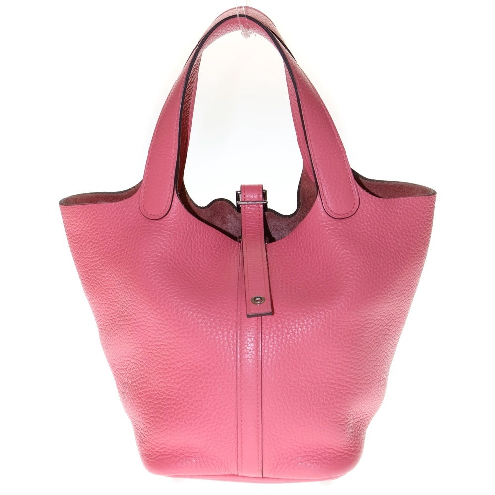 HERMES(エルメス) ピコタンロックPM ローズアザレ トリヨンクレマンス ハンドバッグ ミニバッグ ピンク シルバー金具 レザー Y刻印