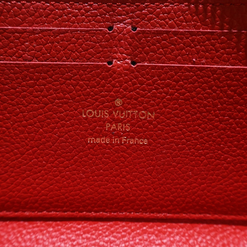 LOUIS VUITTON(ルイヴィトン) モノグラムアンプラントポルトフォイユ・クレマンス ロングウォレット 長財布 カードケース ネイビー×レッド レザー M68325