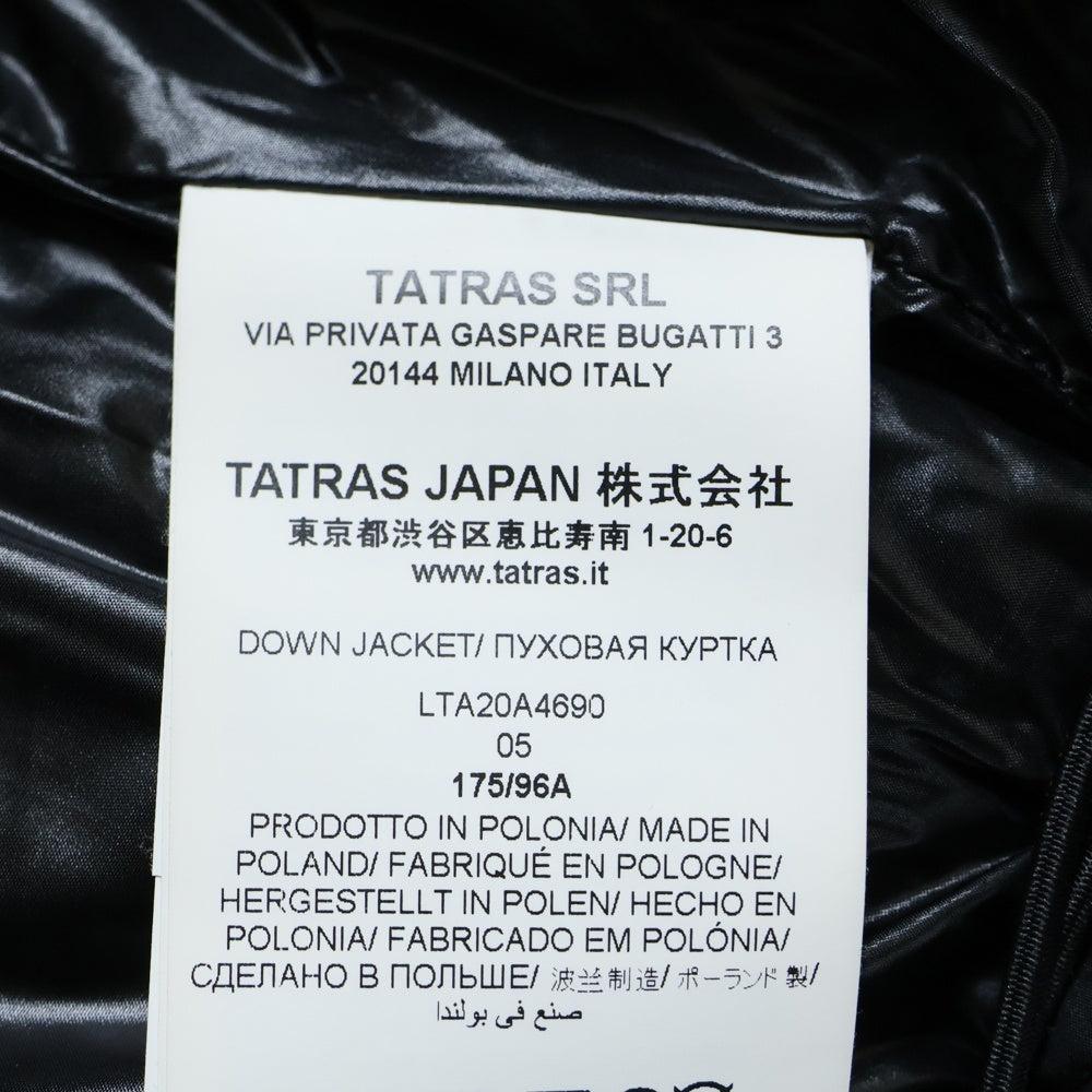 TATRAS(タトラス) DRENA ドレナ フーデッド ジップアップ ダウン ジャケット ブラック LTA20A4690