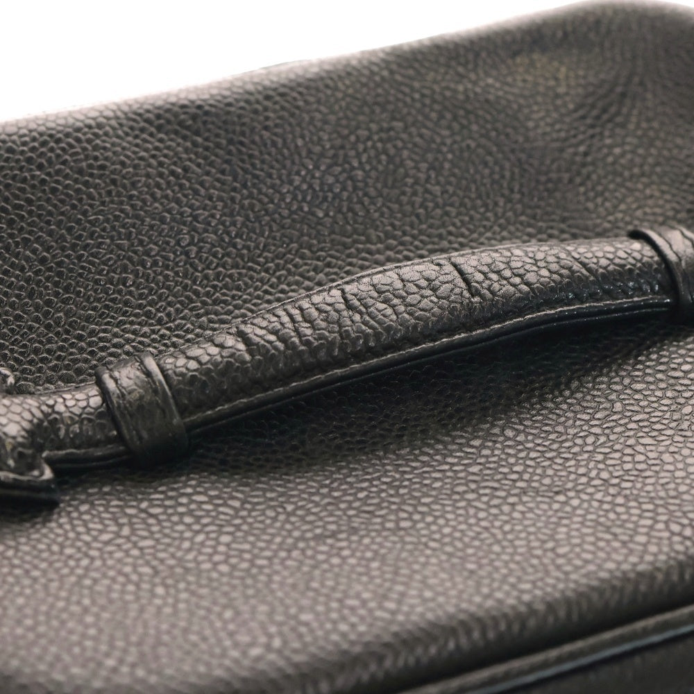 CHANEL(シャネル) ココマーク バニティバッグ ポーチ ケース ブラック キャビアスキン ゴールド金具