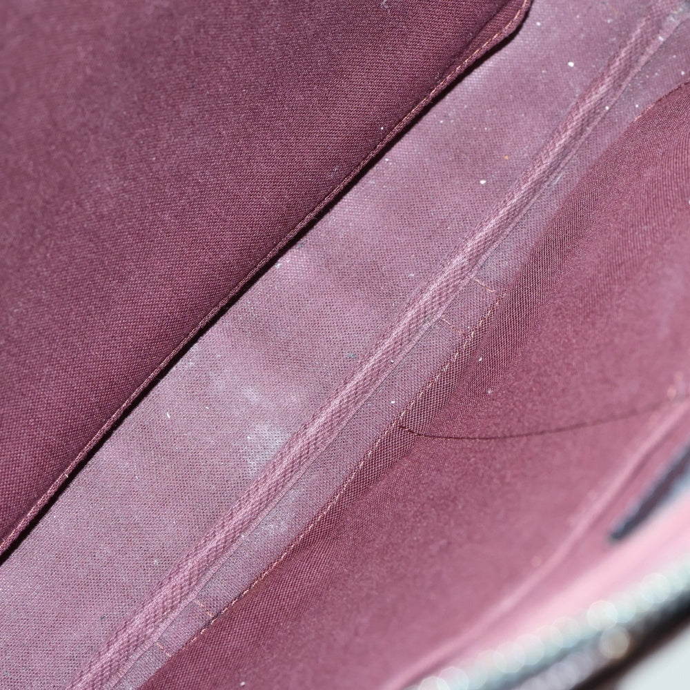 LOUIS VUITTON(ルイヴィトン) モノグラム マカサー ポルトドキュマン ヴォワヤージュ 2WAYバッグ ハンドバッグ ショルダーバッグ ブラウン シルバー金具 レザー×PVC M52005