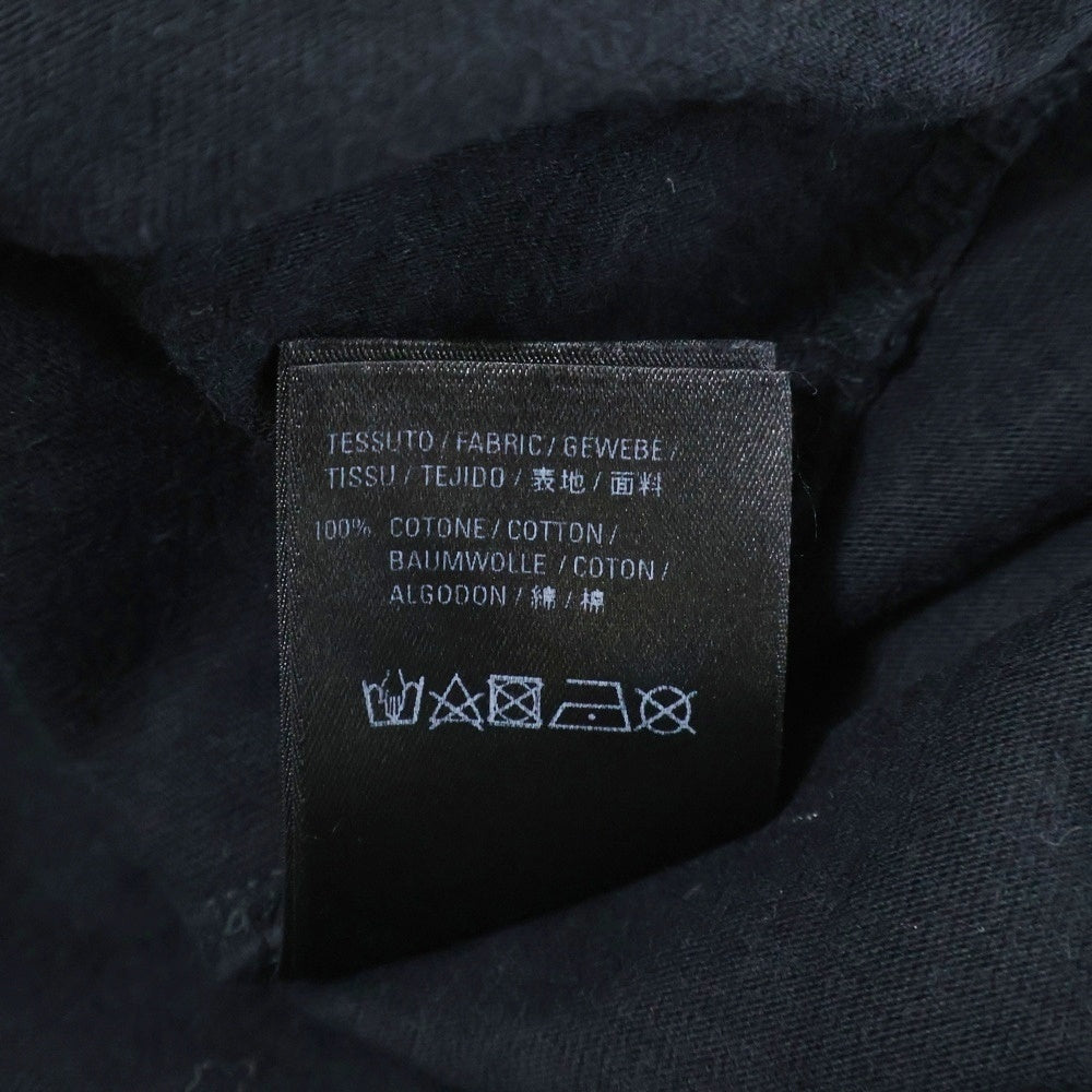 BALENCIAGA(バレンシアガ) ATHLETES アスリート ロゴプリント ダメージ加工 クルーネック 半袖Tシャツ カットソー ブラック 641614