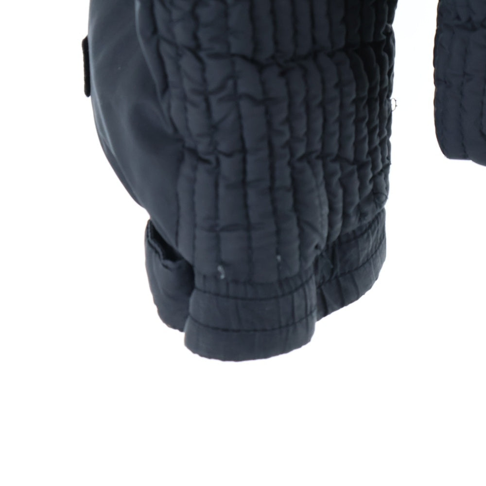 TATRAS(タトラス) ワッペンロゴ フーデッド ジップアップ ダウンジャケット ブラック MTA-439-12TE