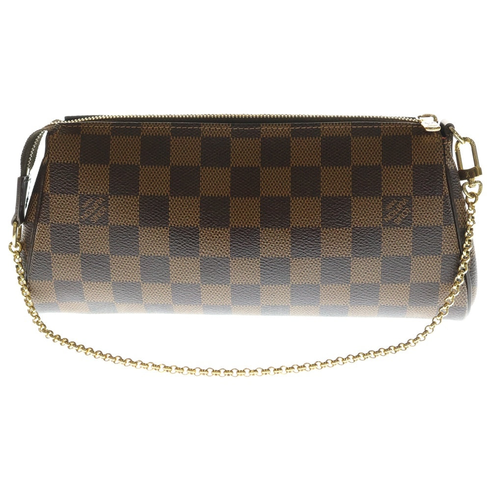 LOUIS VUITTON(ルイヴィトン) エヴァ ダミエ エベヌ PVC レザー 2WAY チェーン ハンド ショルダーバッグ ゴールド金具 ブラウン N55213