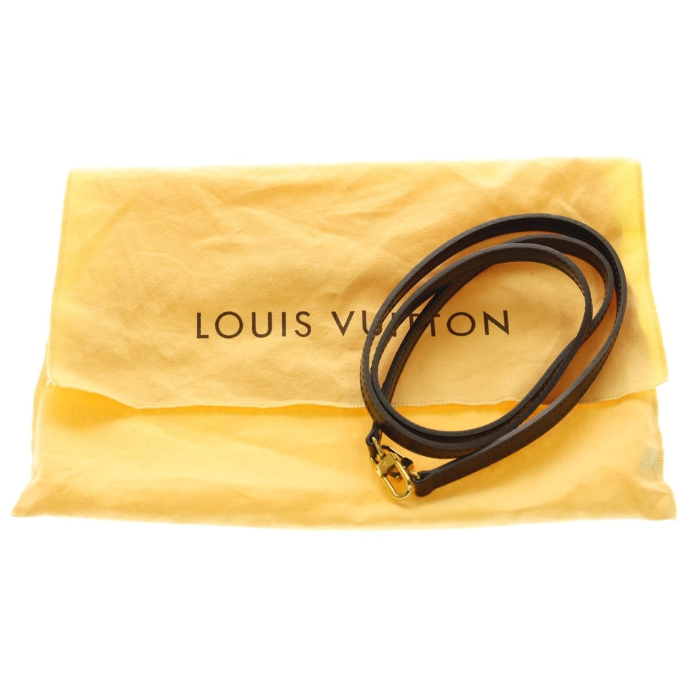 LOUIS VUITTON(ルイヴィトン) エヴァ ダミエ エベヌ PVC レザー 2WAY チェーン ハンド ショルダーバッグ ゴールド金具 ブラウン N55213