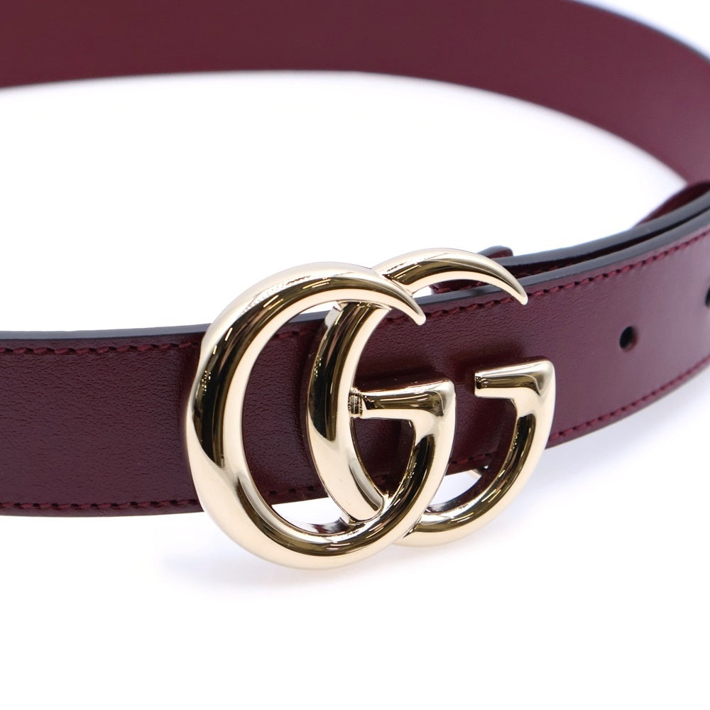 GUCCI(グッチ) GGマーモント ベルト レッド レザー 625839