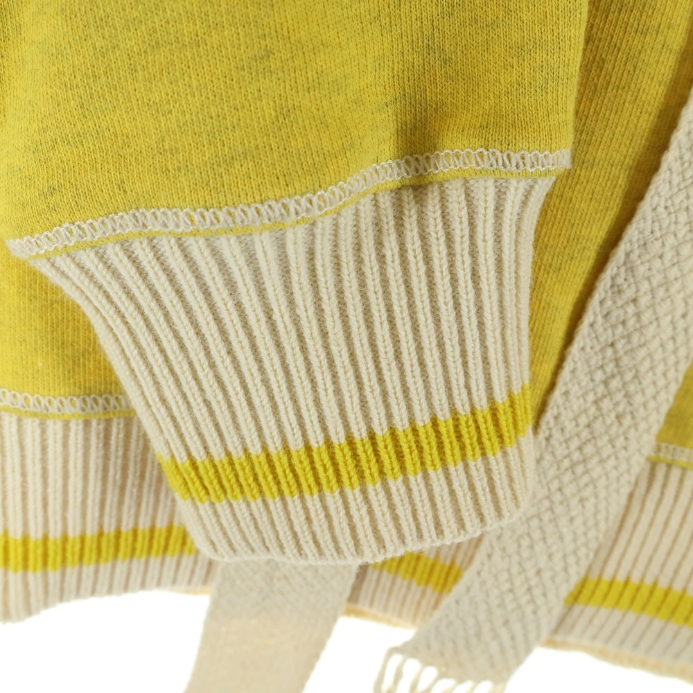 LOEWE(ロエベ) アナグラムロゴ刺繍 プルオーバースウェットパーカー フーディー イエロー S359341XA9