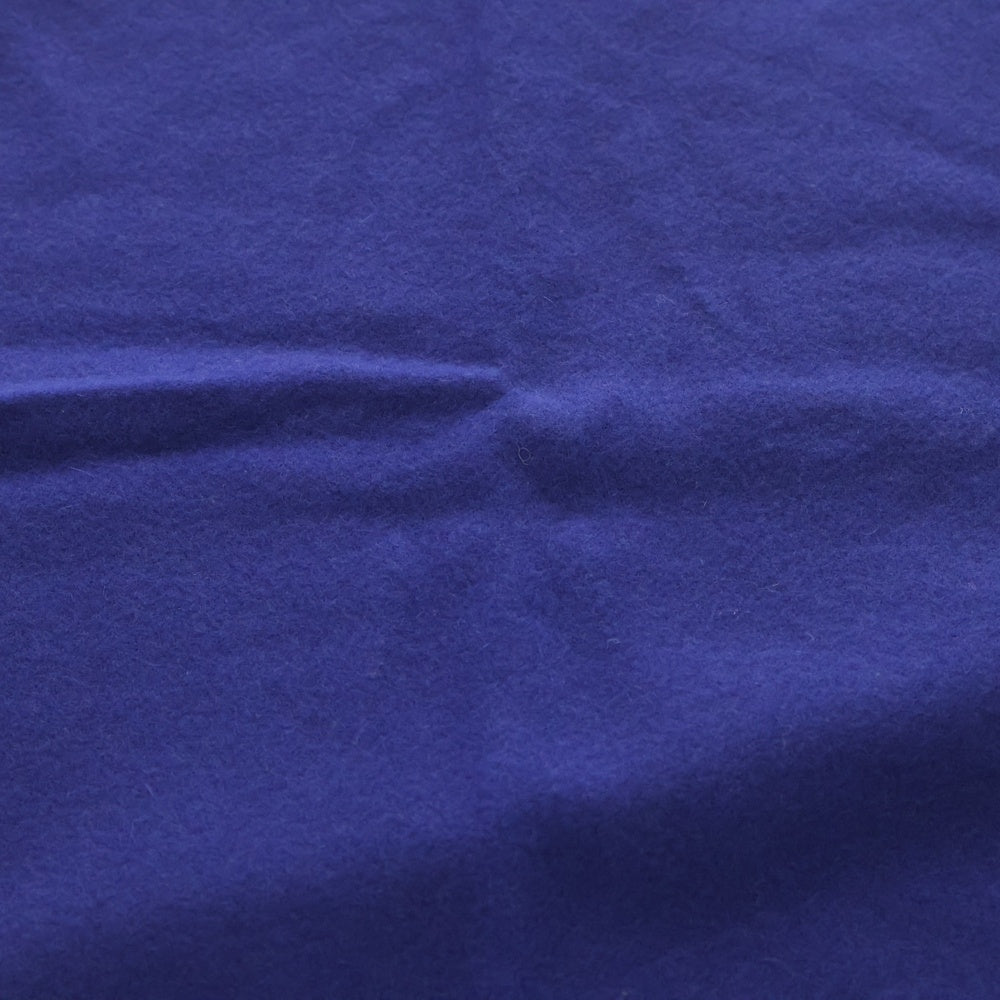 MONCLER(モンクレール) 19AW ワッペンロゴ ウール フリンジマフラー ブルー E20910086400 0864S