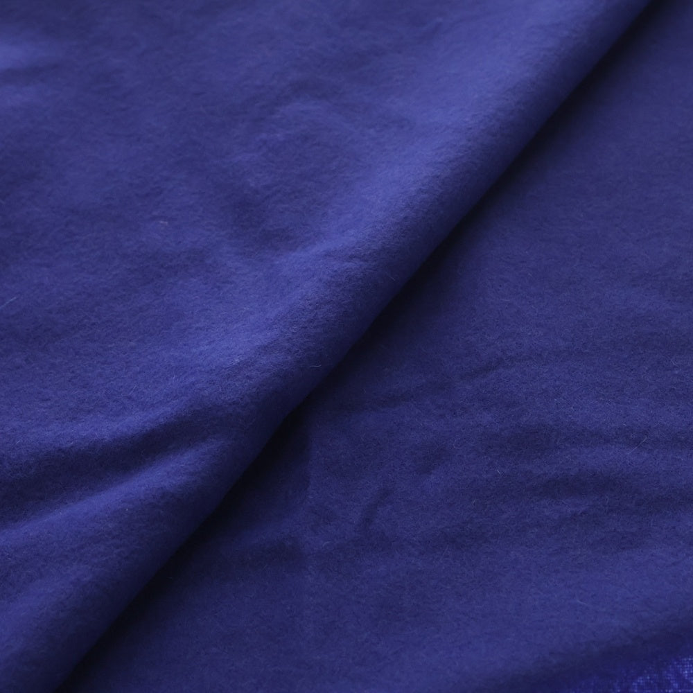 MONCLER(モンクレール) 19AW ワッペンロゴ ウール フリンジマフラー ブルー E20910086400 0864S