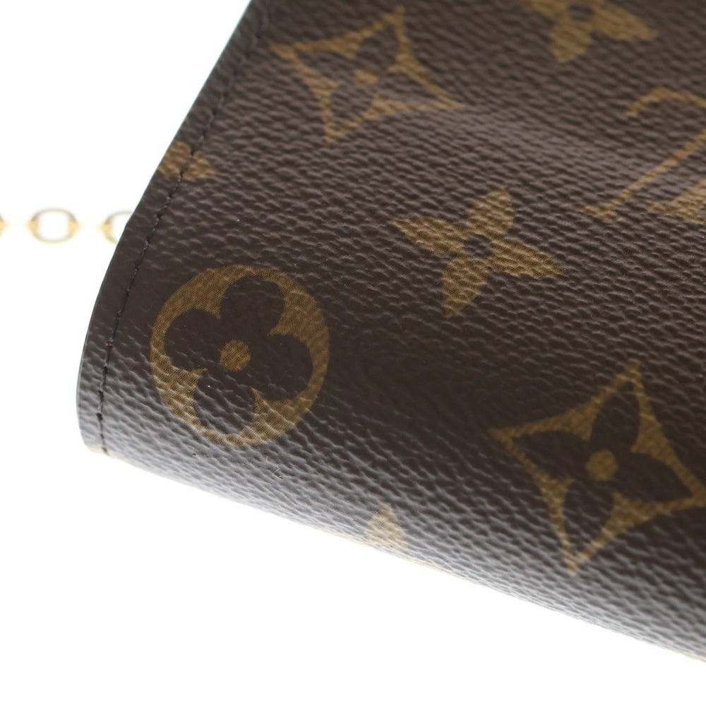 LOUIS VUITTON(ルイヴィトン) モノグラム ポルトフォイユ・フロール チェーン フューシャ チェーンショルダーバッグ M69578 ICタイプ ブラウン