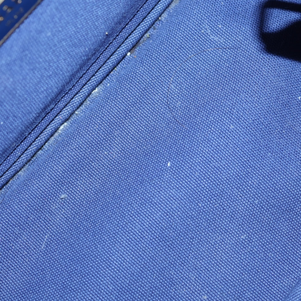 PRADA(プラダ) カナパ 2WAYハンドバッグ ショルダーバッグ ブルー キャンバス B2439G ゴールド金具