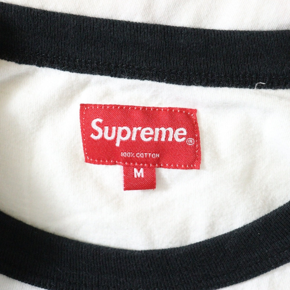 SUPREME(シュプリーム) 16SS Betty Boop Raglan L/S Tee ベティブープ アームロゴ プリント クルーネック ラグラン ロングスリーブ 長袖Tシャツ カットソー ホワイト/ブラック