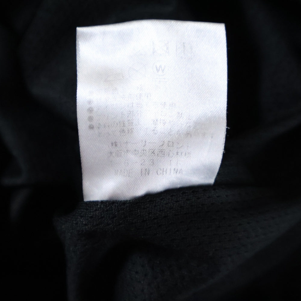 PHATRNK(ファットランク) ラバーワッペンロゴ ナイロン ドローストリング トラックパンツ ブラック