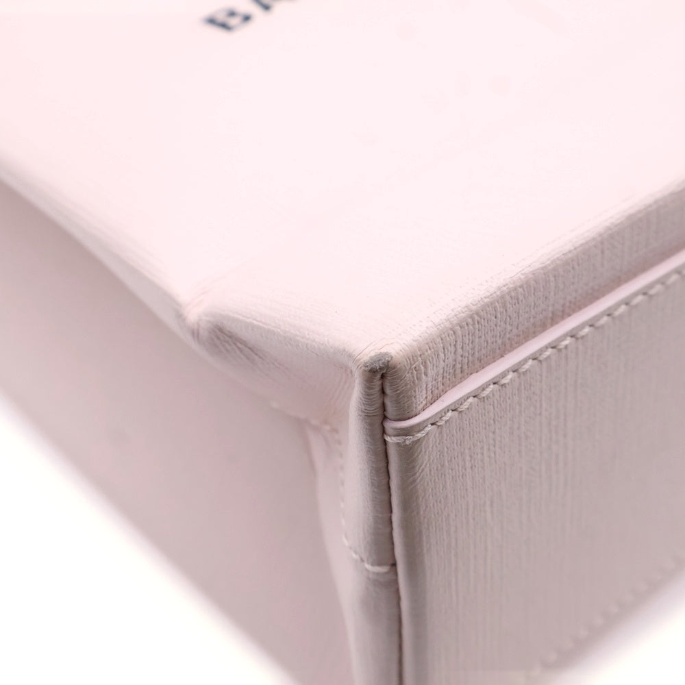 BALENCIAGA(バレンシアガ) ショッピングトート 2WAYバッグ ミニトートバッグ ショルダーバッグ ハンドバッグ ライトピンク レザー 597858 シルバー金具