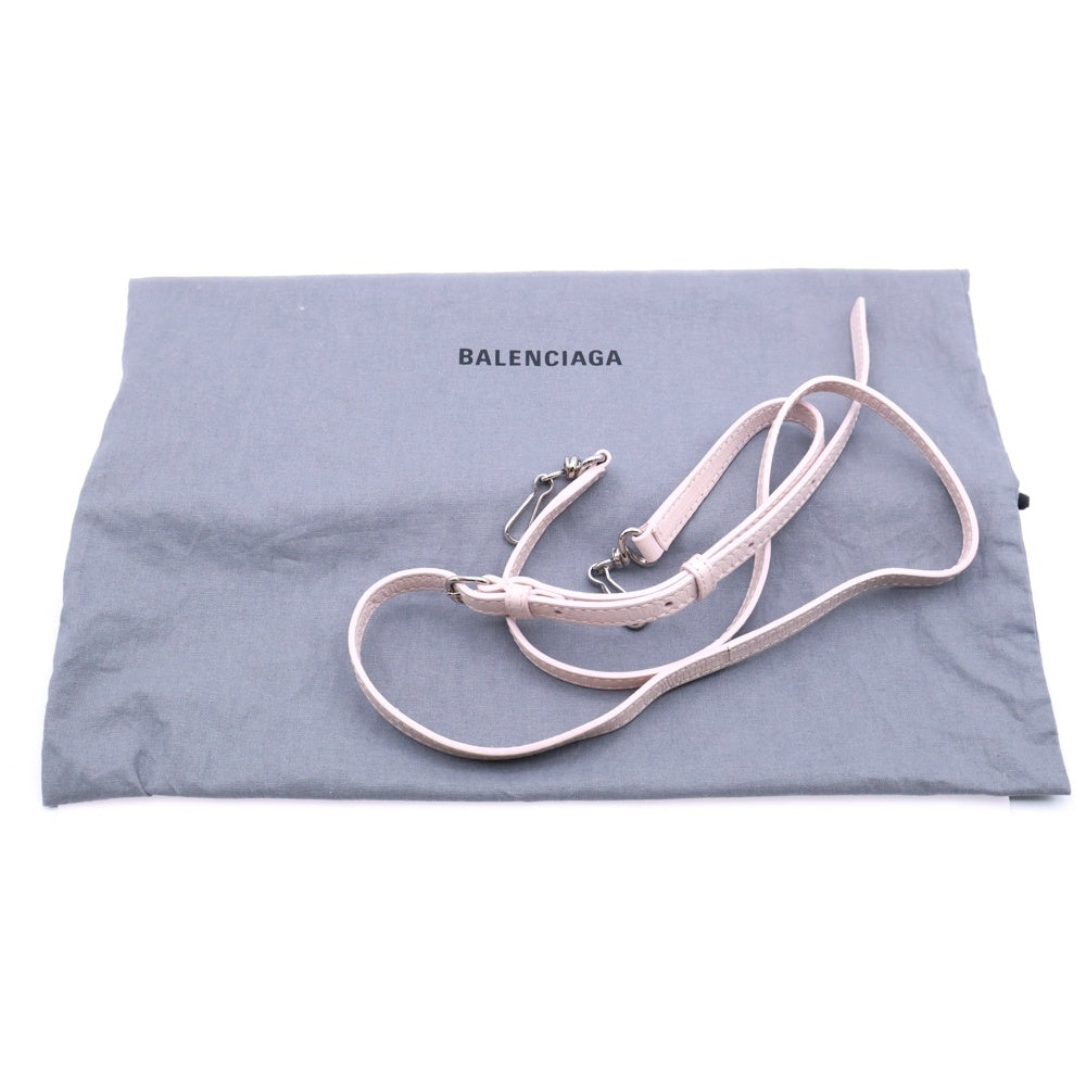 BALENCIAGA(バレンシアガ) ショッピングトート 2WAYバッグ ミニトートバッグ ショルダーバッグ ハンドバッグ ライトピンク レザー 597858 シルバー金具