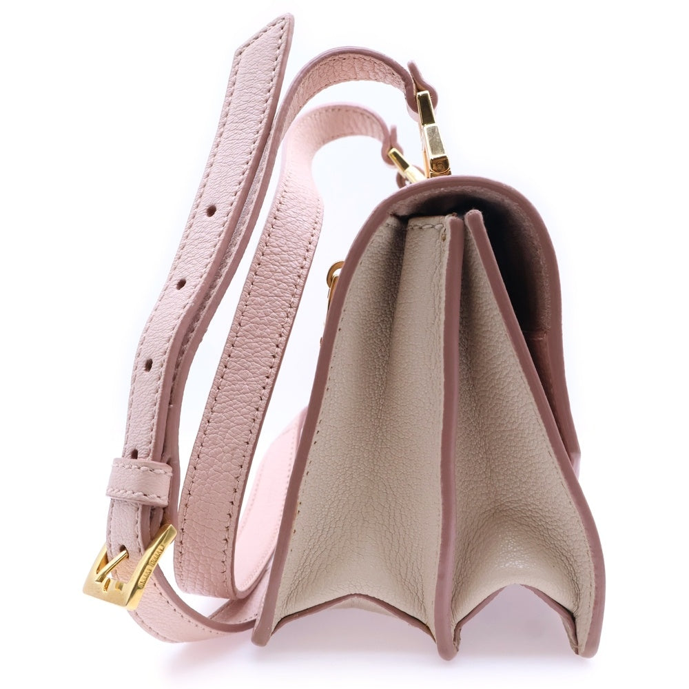 miumiu(ミュウミュウ) マドラス ショルダーバッグ ミニバッグ ピンク レザー 5BH609 ゴールド金具