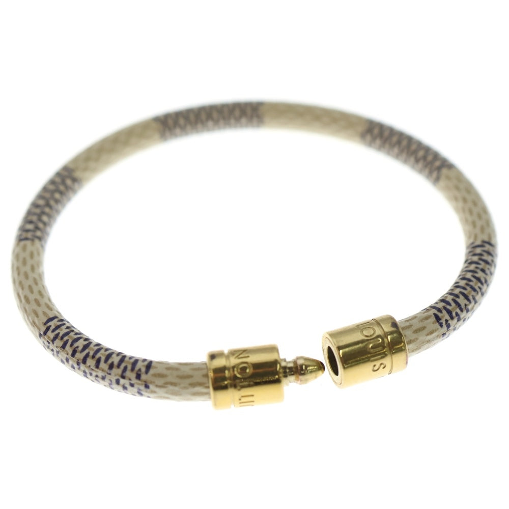 LOUIS VUITTON(ルイヴィトン) ダミエアズール ブラスレ ブレスレット アイボリー M6607E ゴールド金具