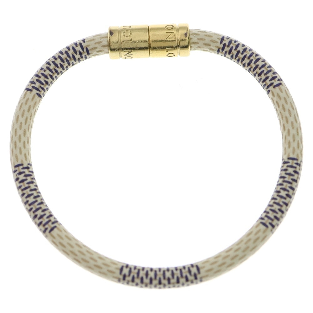 LOUIS VUITTON(ルイヴィトン) ダミエアズール ブラスレ ブレスレット アイボリー M6607E ゴールド金具