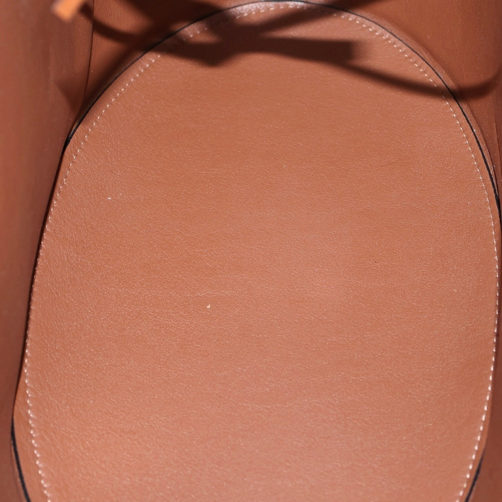 LOEWE(ロエベ) バーバリウム アナグラム レザー切替フェルトバケットバッグ ハンドバッグ アイボリー/ブラウン A223T21X02 レディース