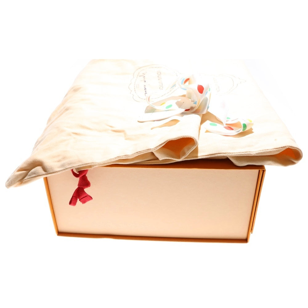 LOUIS VUITTON(ルイヴィトン) ×草間彌生 YK LVトレイナー ライン インフィニティドット レザー レースアップ ローカットシューズ スニーカー レッド/ホワイト レディース