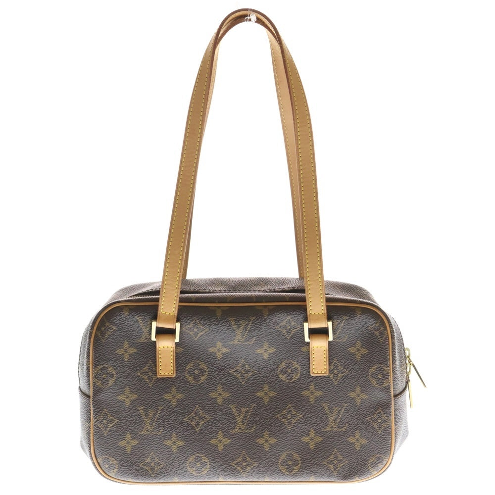 LOUIS VUITTON(ルイヴィトン) モノグラム シテMM ハンドバッグ ブラウン レザー×PVC M51182 ゴールド金具
