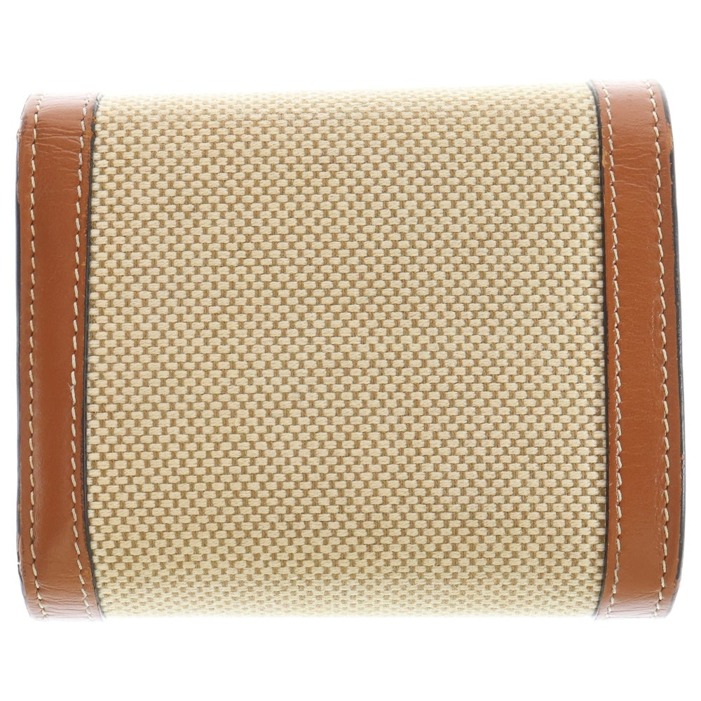 CELINE トリオンフ コンパクトウォレット 三つ折り財布 ブラウン CELINE(セリーヌ) トリオンフ コンパクトウォレット 三つ折り財布