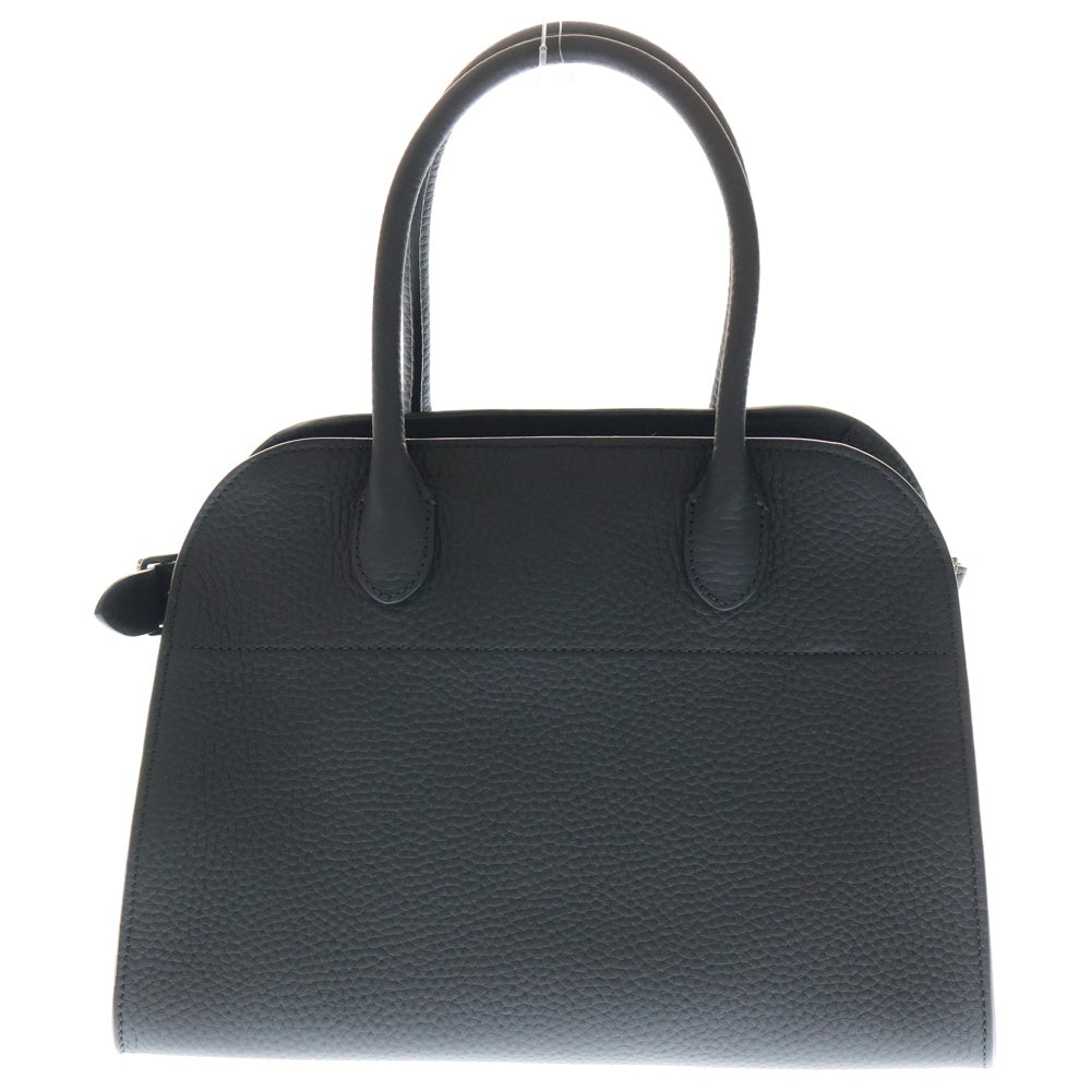THE ROW(ザロウ) Soft Margaux 10 ソフトマルゴー10 2WAY レザーハンドバッグ ショルダーバック ブラック W1190 L133