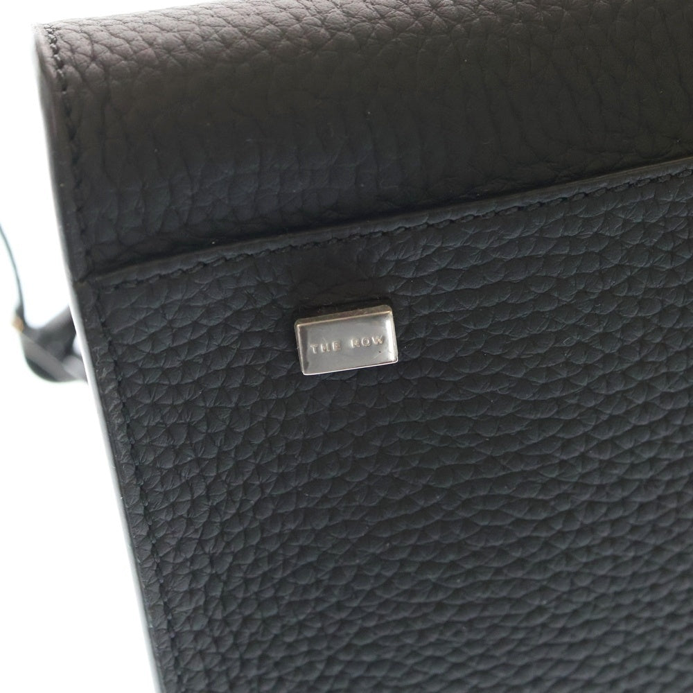 THE ROW(ザロウ) Soft Margaux 10 ソフトマルゴー10 2WAY レザーハンドバッグ ショルダーバック ブラック W1190 L133