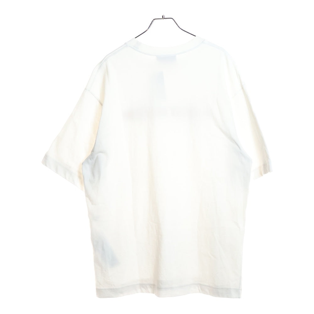 GUCCI(グッチ) 25SS ウェブストライプ ロゴプリントクルーネック半袖Tシャツカットソー ホワイト 784361 XJGKB レディース