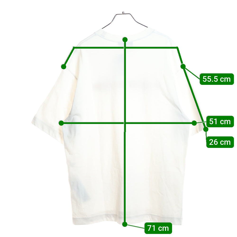 GUCCI(グッチ) 25SS ウェブストライプ ロゴプリントクルーネック半袖Tシャツカットソー ホワイト 784361 XJGKB レディース