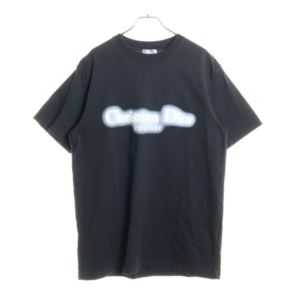 Christian Dior(クリスチャンディオール) Christian Dior Couture クルーネックロゴ半袖Tシャツカットソー ブラック 443J696A0554