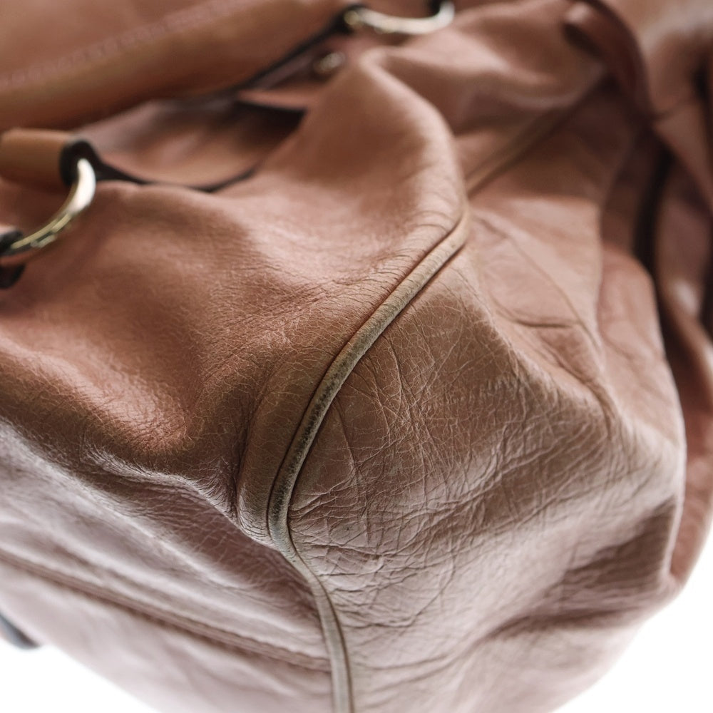 miumiu(ミュウミュウ) ヴィッテロ リボン 2WAYハンドバッグ ショルダーバッグ ピンク レザー シルバー金具