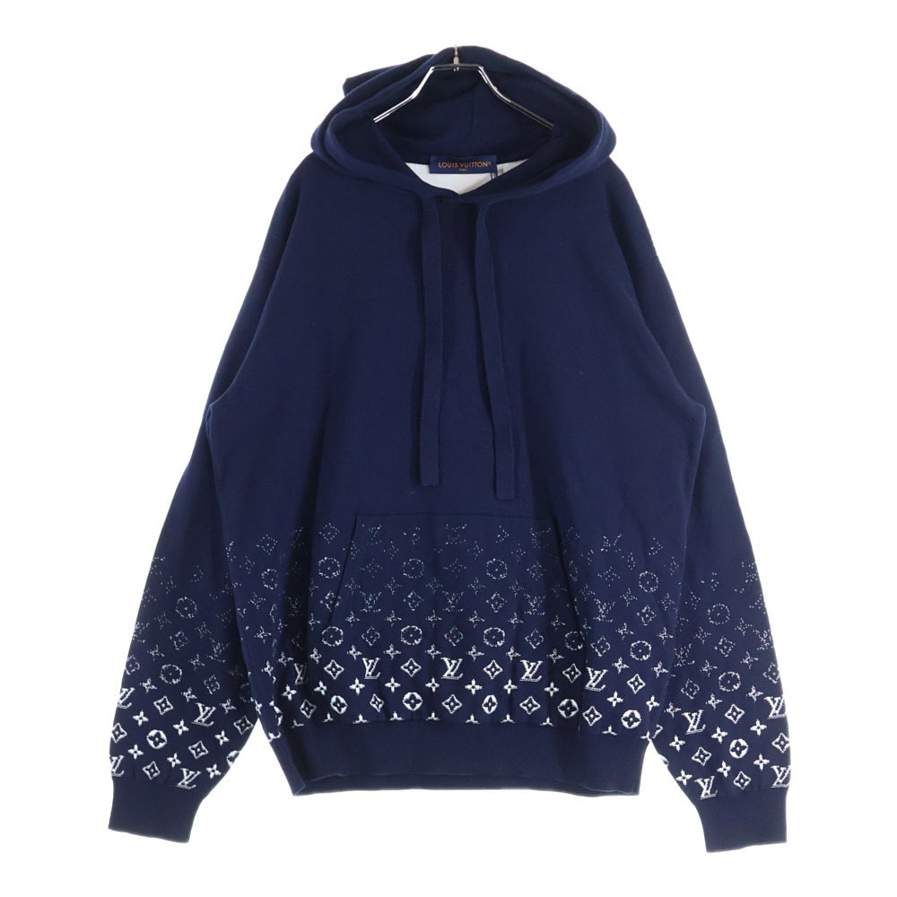 LOUIS VUITTON(ルイヴィトン) 24AW モノグラム グラディエント コットンフーデッドスウェットパーカー ネイビー RM242MQ USO HQN43W