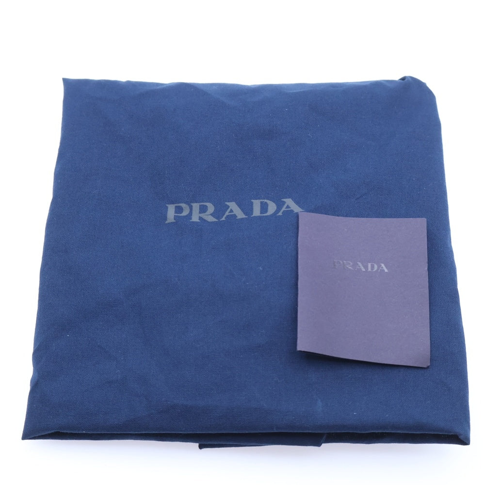 PRADA(プラダ) バケットハット 帽子 フェード加工 ブラック コットン 2HC137