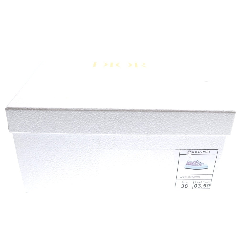 Christian Dior(クリスチャンディオール) Walk'n'Dior アニマル トワルドジュイ ジャガード柄 キャンバス/ラバー レースアップ ローカットシューズ スニーカー レディース KCK385TJE62P38