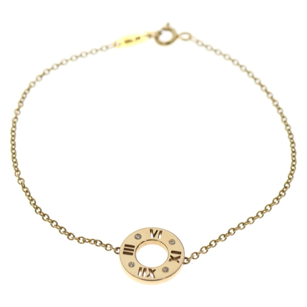 TIFFANY & Co.(ティファニー) アトラス ピアスド サークル ブレスレット ダイヤモンド Au750 K18 YG イエローゴールド レディース