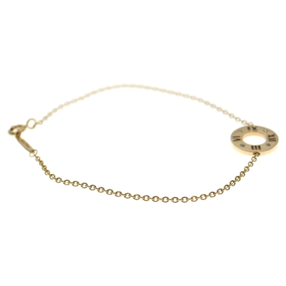 TIFFANY & Co.(ティファニー) アトラス ピアスド サークル ブレスレット ダイヤモンド Au750 K18 YG イエローゴールド レディース