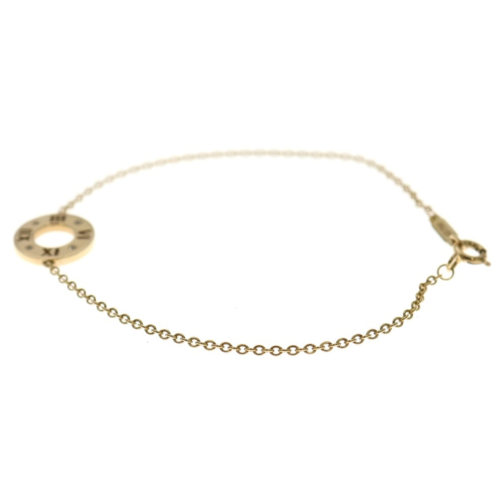 TIFFANY & Co.(ティファニー) アトラス ピアスド サークル ブレスレット ダイヤモンド Au750 K18 YG イエローゴールド レディース