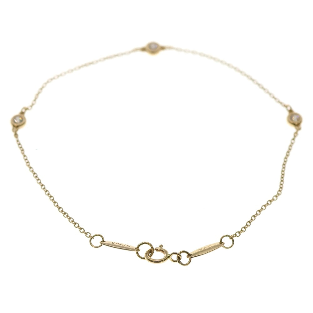 TIFFANY & Co.(ティファニー) バイザヤード 3Pダイヤ ブレスレット Au750 K18 PG ピンクゴールド レディース