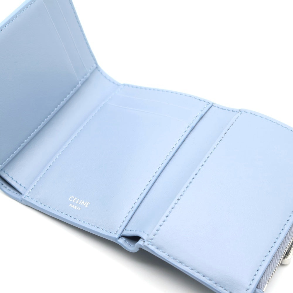 【CELINE】 セリーヌ トリオンフ ウォレット 財布 ペールブルー CELINE】 セリーヌ トリオンフ ウォレット 財布 ペールブルー - メルカリ