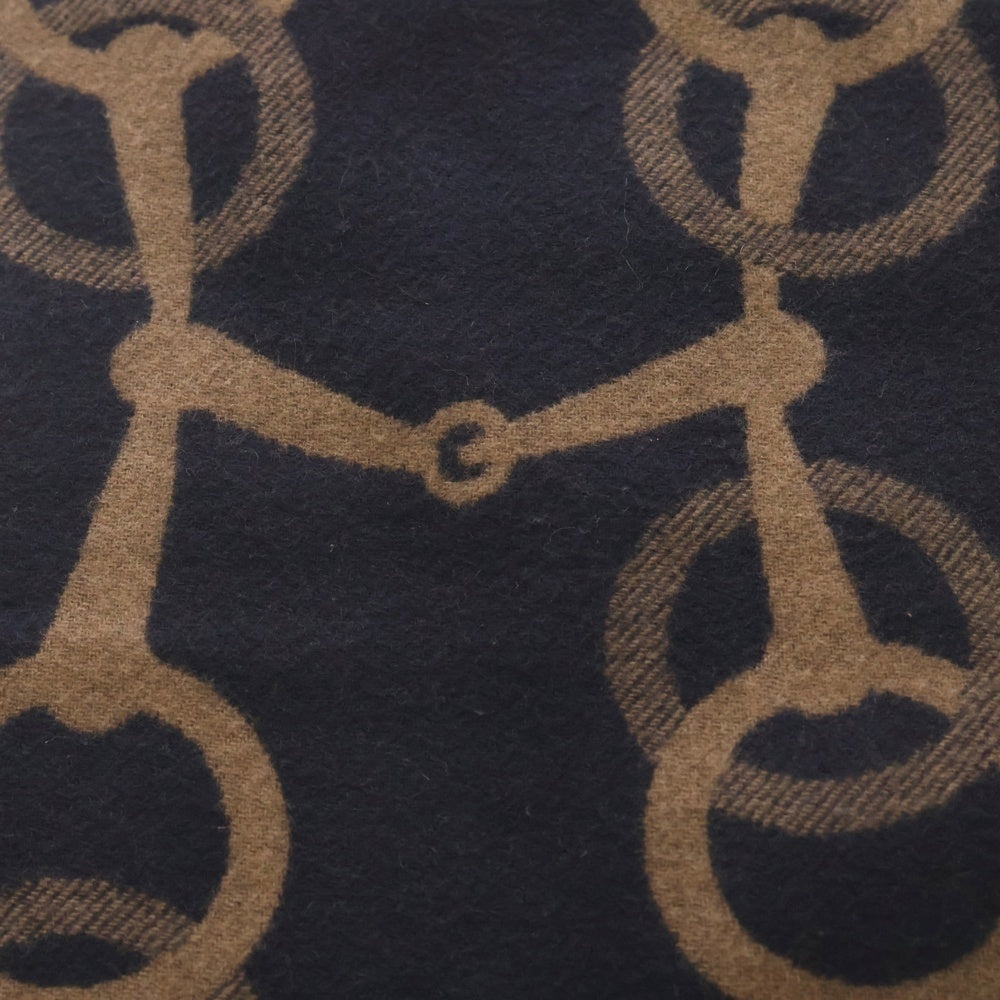 HERMES(エルメス) エニーモール マフラー ブラック カシミア レディース