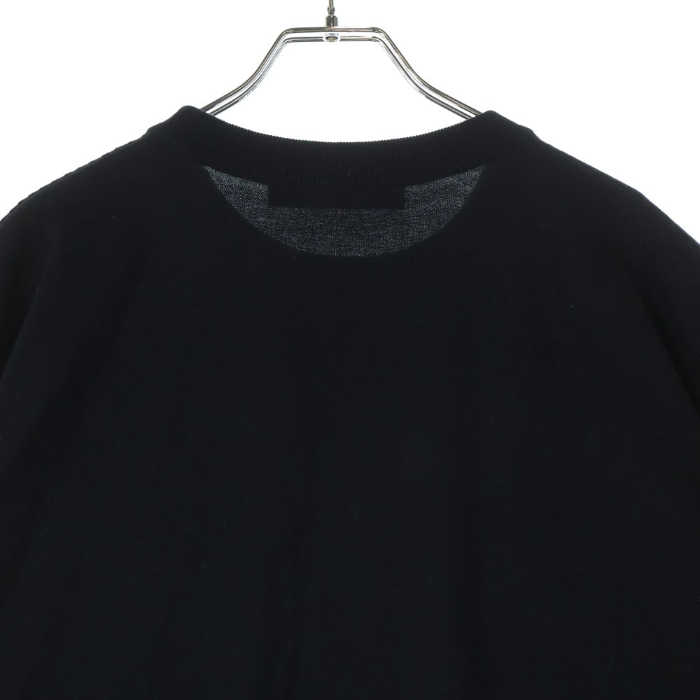LOUIS VUITTON(ルイヴィトン) 24SS シグネチャー ロゴ ジャガード コットン クルーネック 半袖Tシャツ カットソー ブラック RM241Q Z34 HRN47W
