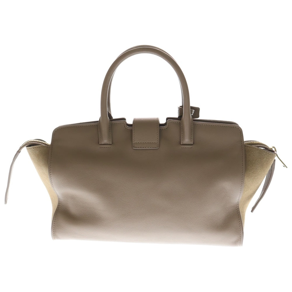 SAINT LAURENT PARIS(サンローランパリ) ベイビーダウンタウンカバス 2WAYバッグ ショルダーバッグ ハンドバッグ ピンクベージュ レザー ゴールド金具 レディース