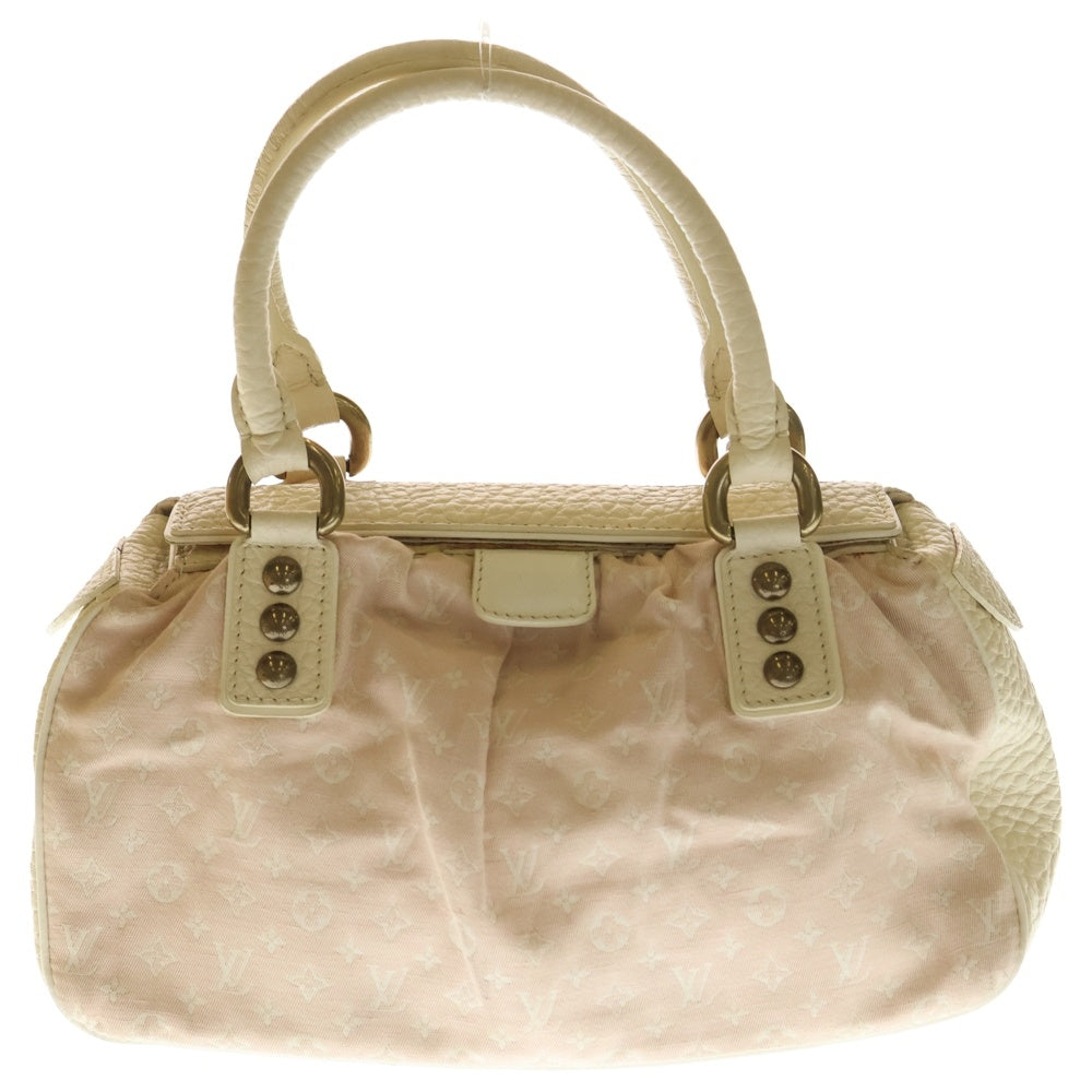 LOUIS VUITTON(ルイヴィトン) モノグラムミニラン トラペーズGM ハンドバッグ ホワイト×ライトピンク M40064 ゴールド金具