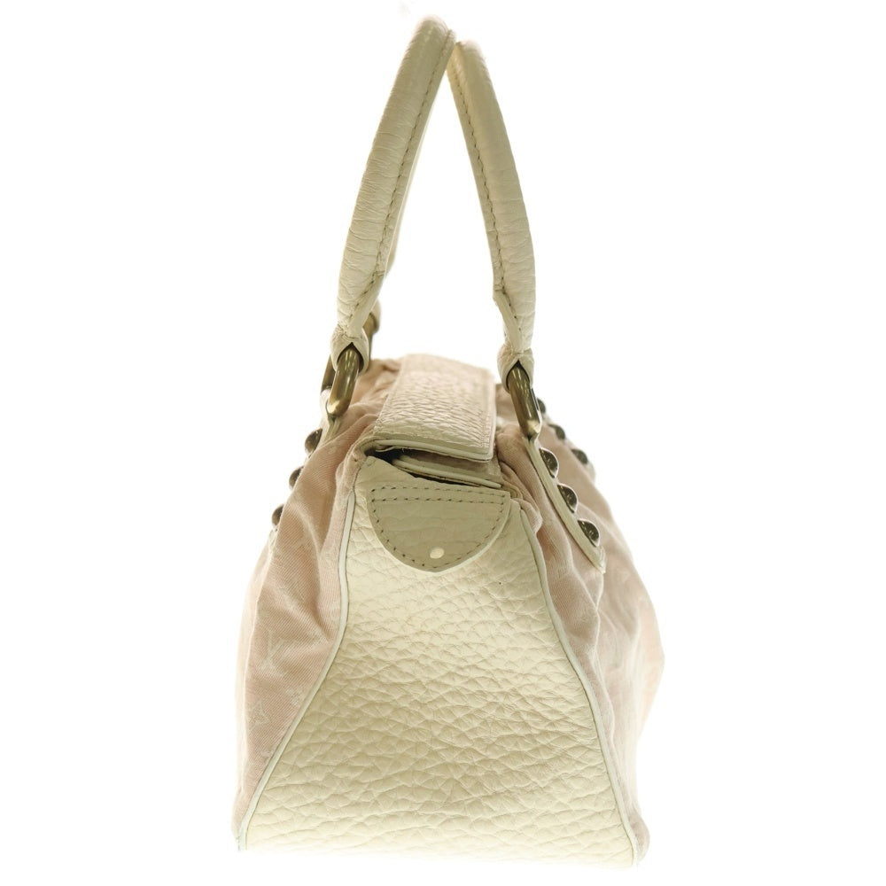 LOUIS VUITTON(ルイヴィトン) モノグラムミニラン トラペーズGM ハンドバッグ ホワイト×ライトピンク M40064 ゴールド金具