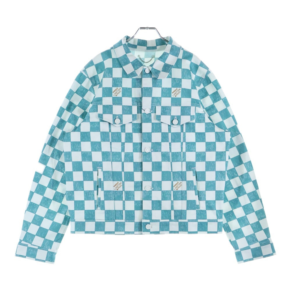 LOUIS VUITTON(ルイヴィトン) 21AW ダミエデニムチェッカートラッカージャケット RM2129 IM3 HLA20W