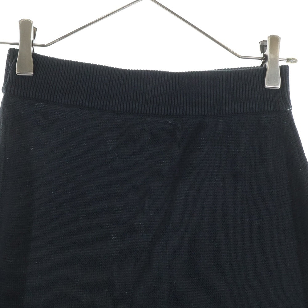 CHANEL(シャネル) コットンニット タイト ミディアムスカート ブラック レディース