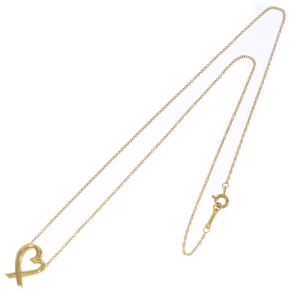 TIFFANY & Co.(ティファニー) パロマピカソ ラビングハート ネックレス Au750 K18 YG イエローゴールド ジュエリー レディース