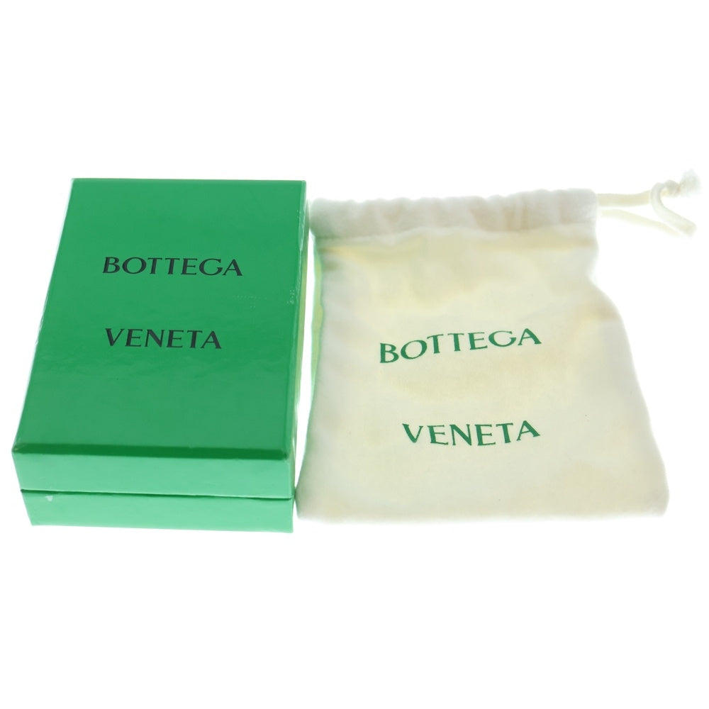 BOTTEGA VENETA(ボッテガヴェネタ) トライアルキーリング ブルー ゴールド金具 ラムスキン キーホルダー