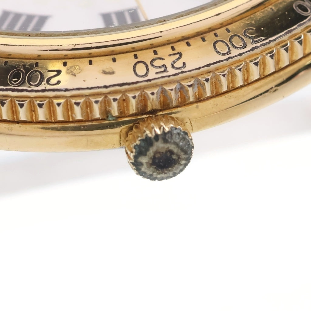 LONGINES(ロンジン) 150周年 スモールセコンド 白文字盤 GP レザーベルト クォーツウォッチ 腕時計 ゴールド/ブラック